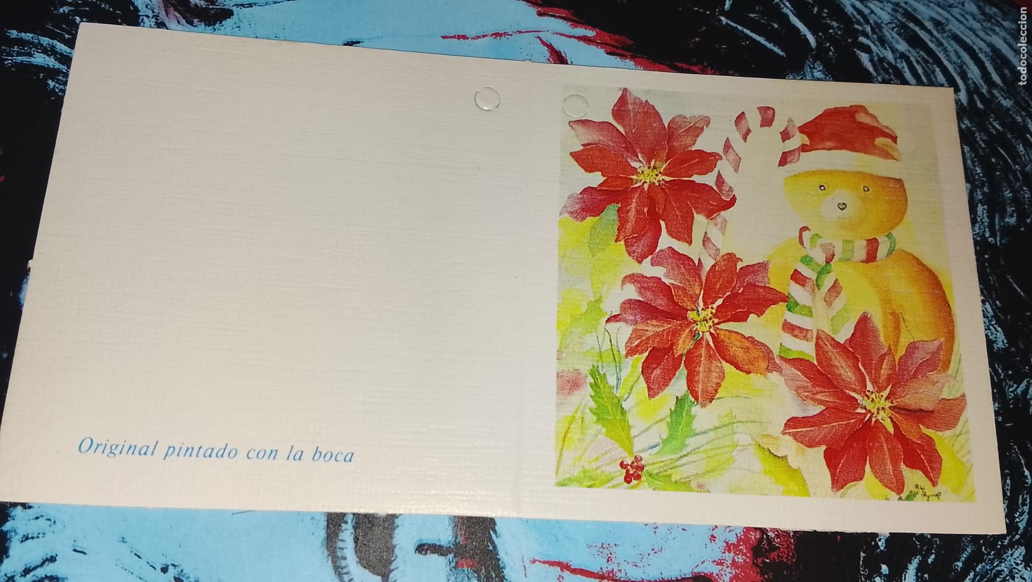 Postales: TARJETA NAVIDE&Ntilde;A DIPTICA FELICITACION DE NAVIDAD , Christmas . PLEGABLE - NO ESCRITA - ILUSTRACION