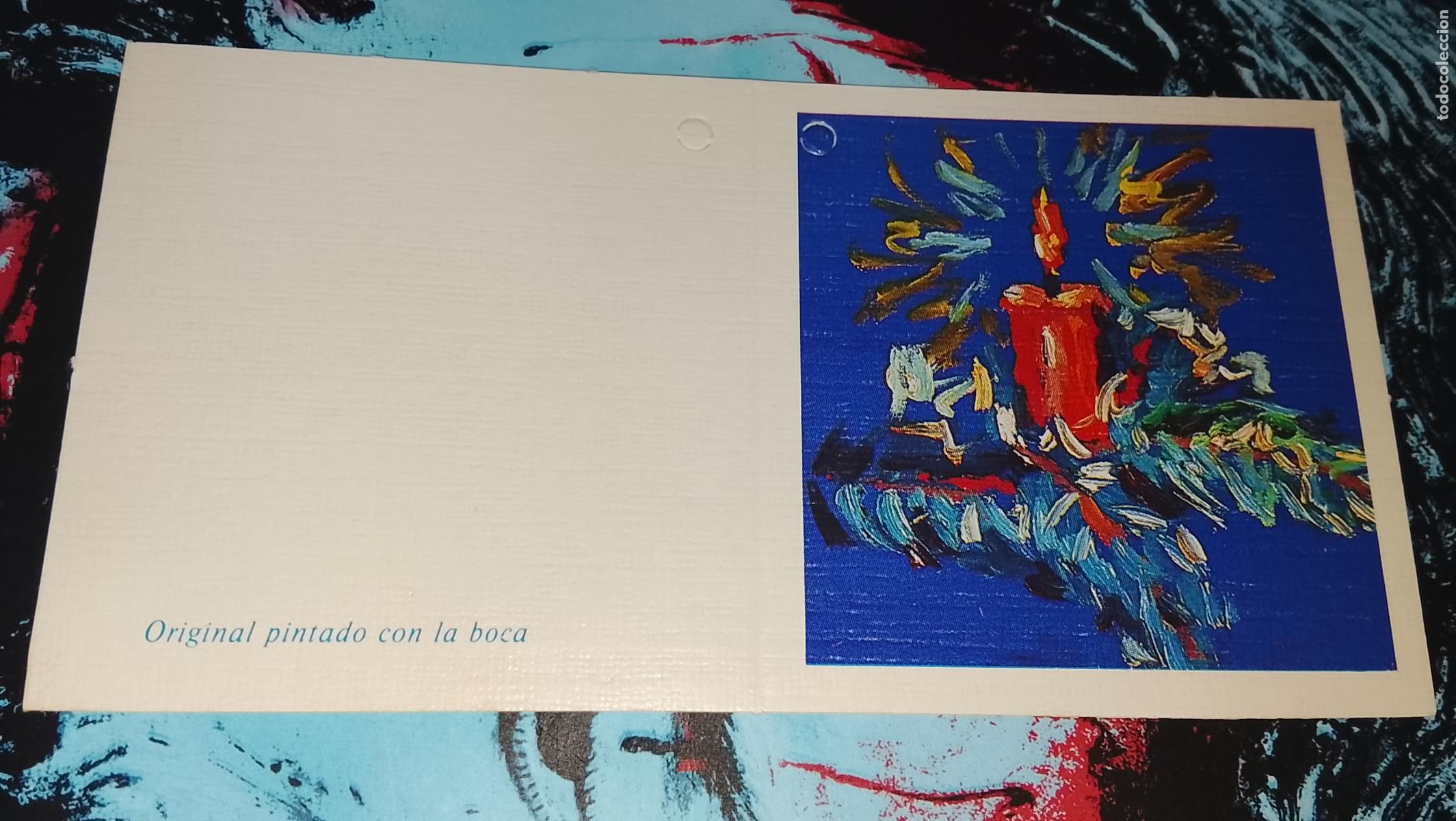 Postales: TARJETA NAVIDE&Ntilde;A DIPTICA FELICITACION DE NAVIDAD , Christmas . PLEGABLE - NO ESCRITA - ILUSTRACION