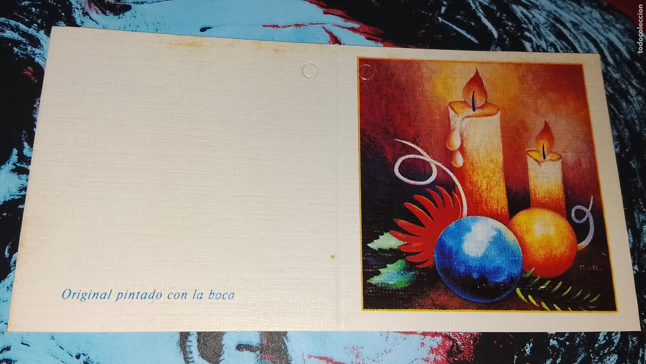 Postales: TARJETA NAVIDE&Ntilde;A DIPTICA FELICITACION DE NAVIDAD , Christmas . PLEGABLE - NO ESCRITA - ILUSTRACION