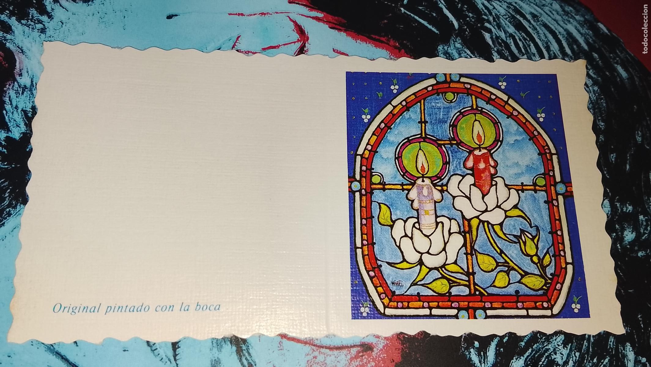 Postales: TARJETA NAVIDE&Ntilde;A DIPTICA FELICITACION DE NAVIDAD , Christmas . PLEGABLE - NO ESCRITA - ILUSTRACION