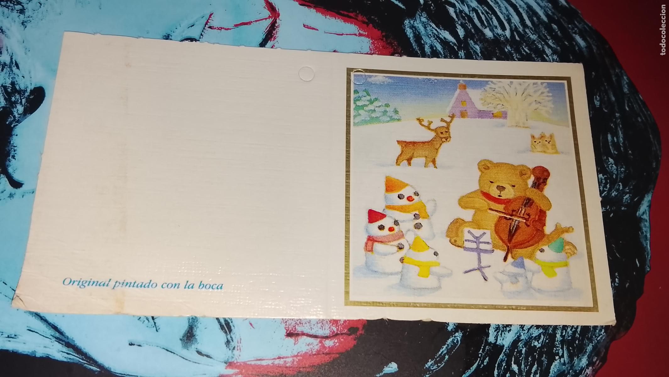 Postales: TARJETA NAVIDE&Ntilde;A DIPTICA FELICITACION DE NAVIDAD , Christmas . PLEGABLE - NO ESCRITA - ILUSTRACION