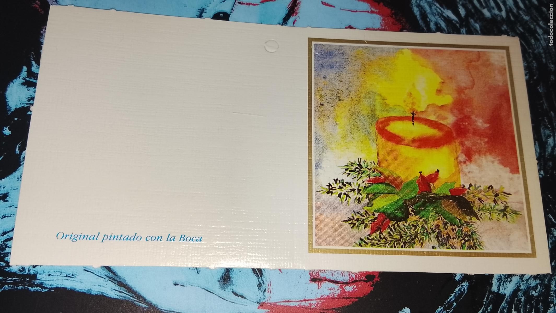 Postales: TARJETA NAVIDE&Ntilde;A DIPTICA FELICITACION DE NAVIDAD , Christmas . PLEGABLE - NO ESCRITA - ILUSTRACION