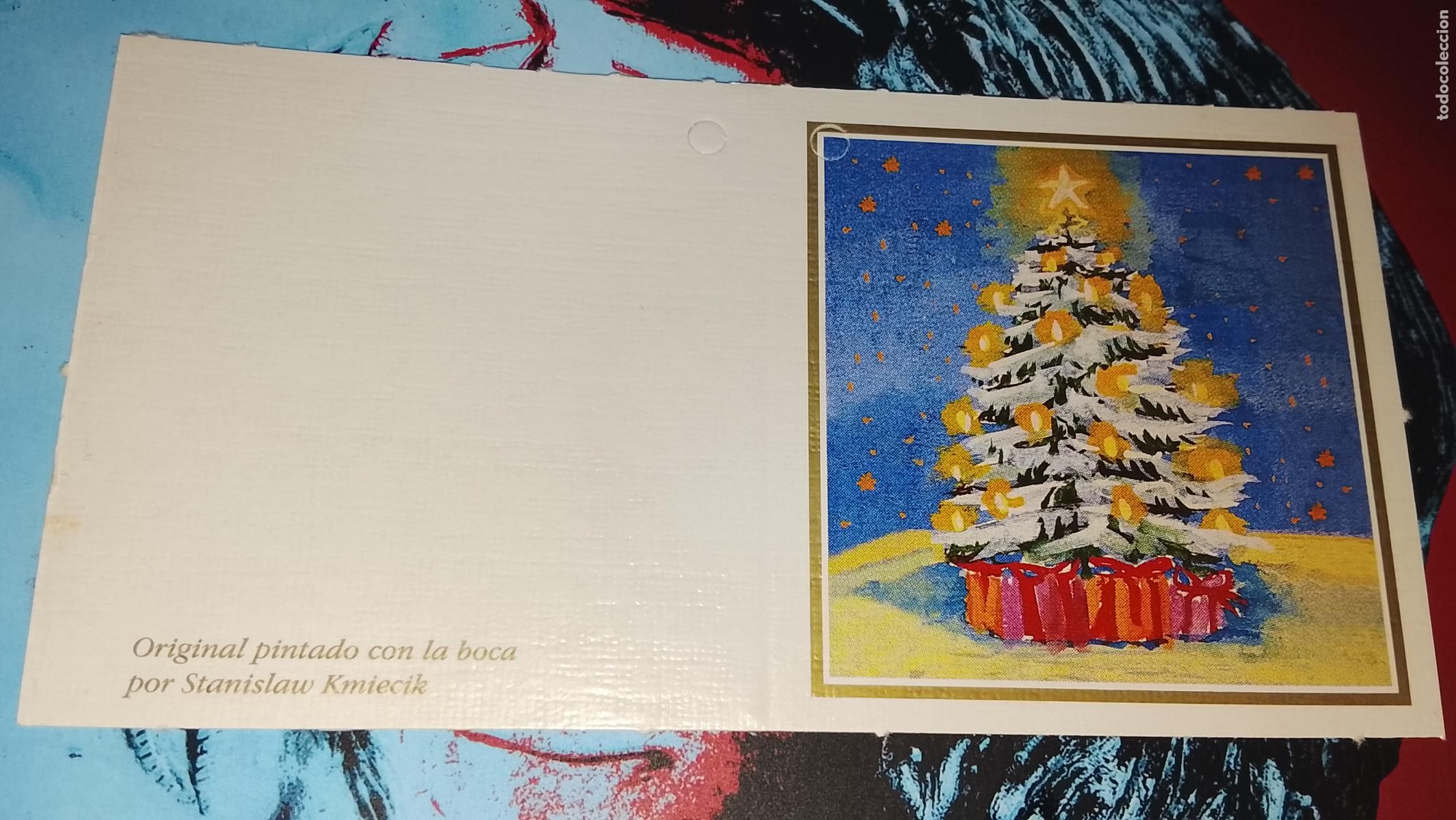 Postales: TARJETA NAVIDE&Ntilde;A DIPTICA FELICITACION DE NAVIDAD , Christmas . PLEGABLE - NO ESCRITA - ILUSTRACION