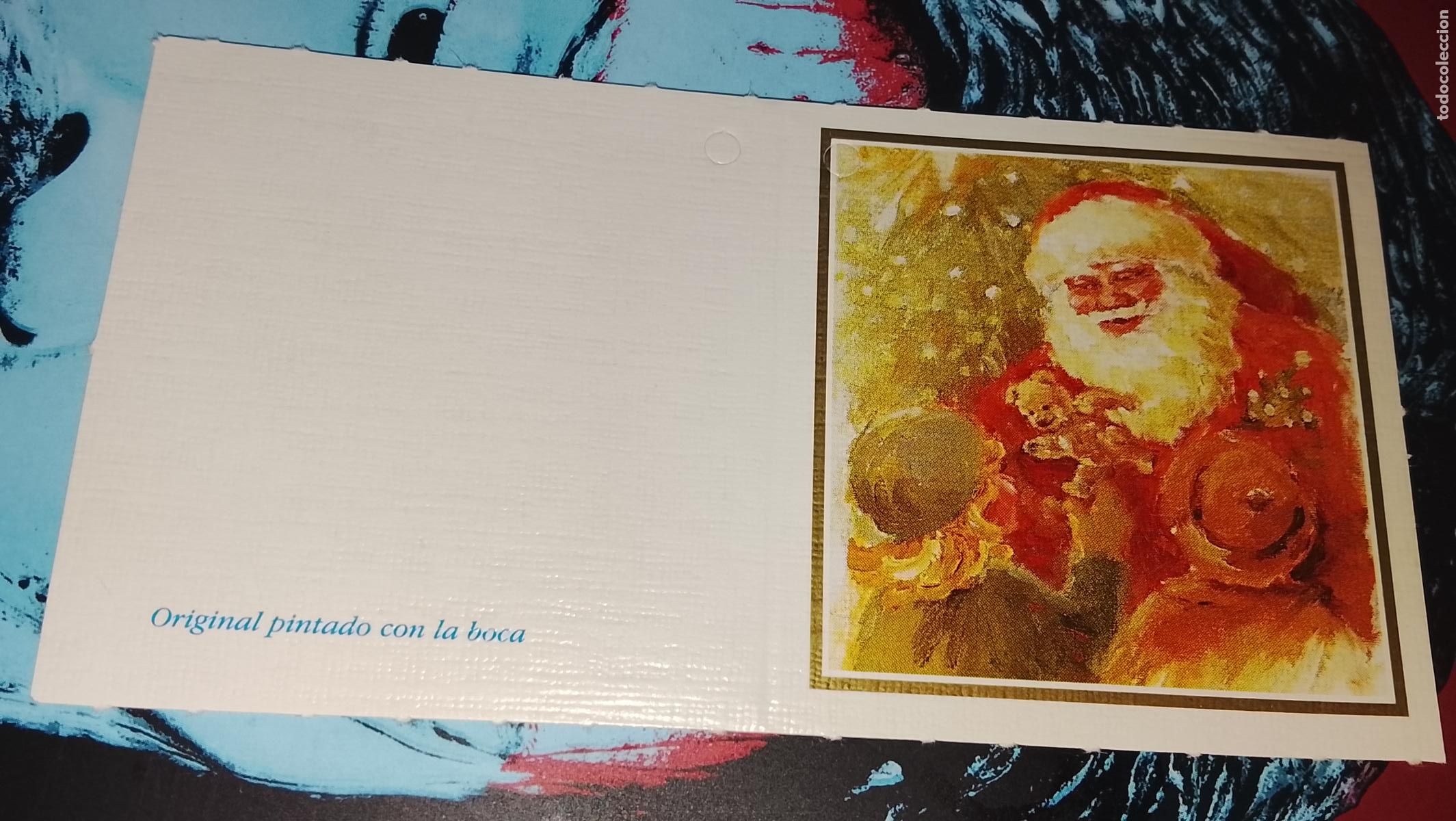 Postales: TARJETA NAVIDE&Ntilde;A DIPTICA FELICITACION DE NAVIDAD , Christmas . PLEGABLE - NO ESCRITA - ILUSTRACION