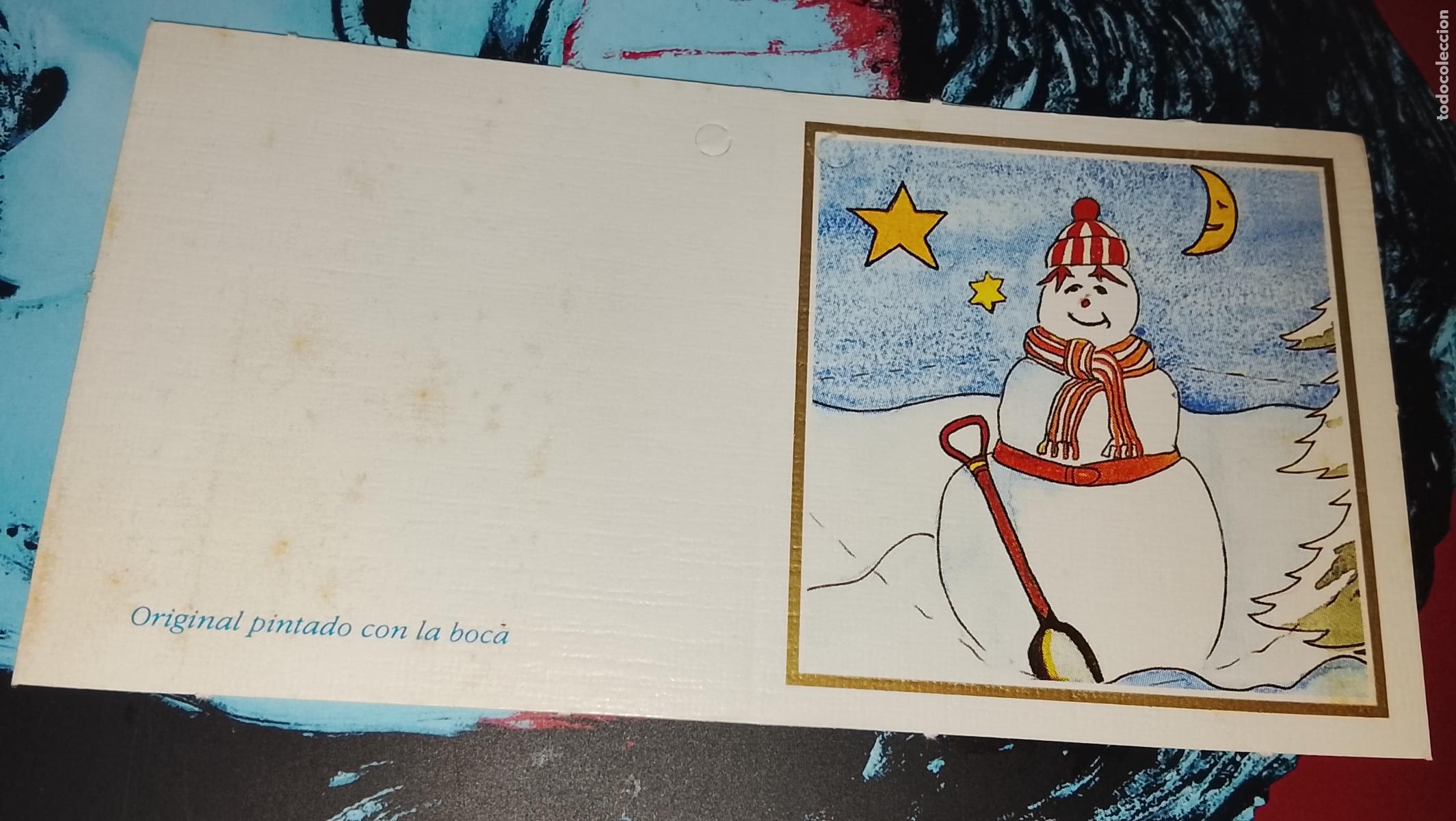 Postales: TARJETA NAVIDE&Ntilde;A DIPTICA FELICITACION DE NAVIDAD , Christmas . PLEGABLE - NO ESCRITA - ILUSTRACION