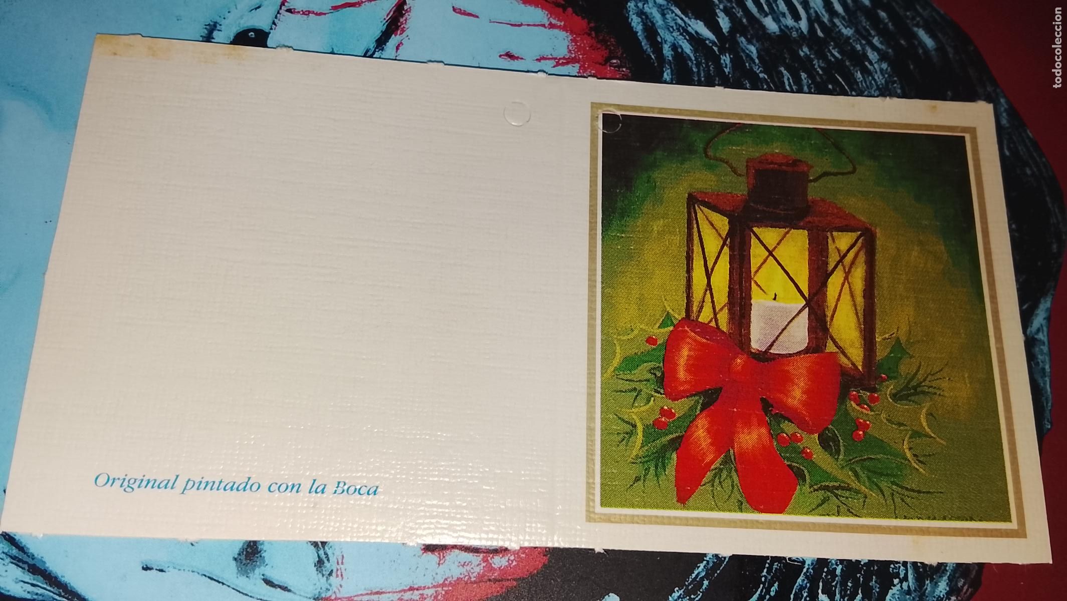 Postales: TARJETA NAVIDE&Ntilde;A DIPTICA FELICITACION DE NAVIDAD , Christmas . PLEGABLE - NO ESCRITA - ILUSTRACION