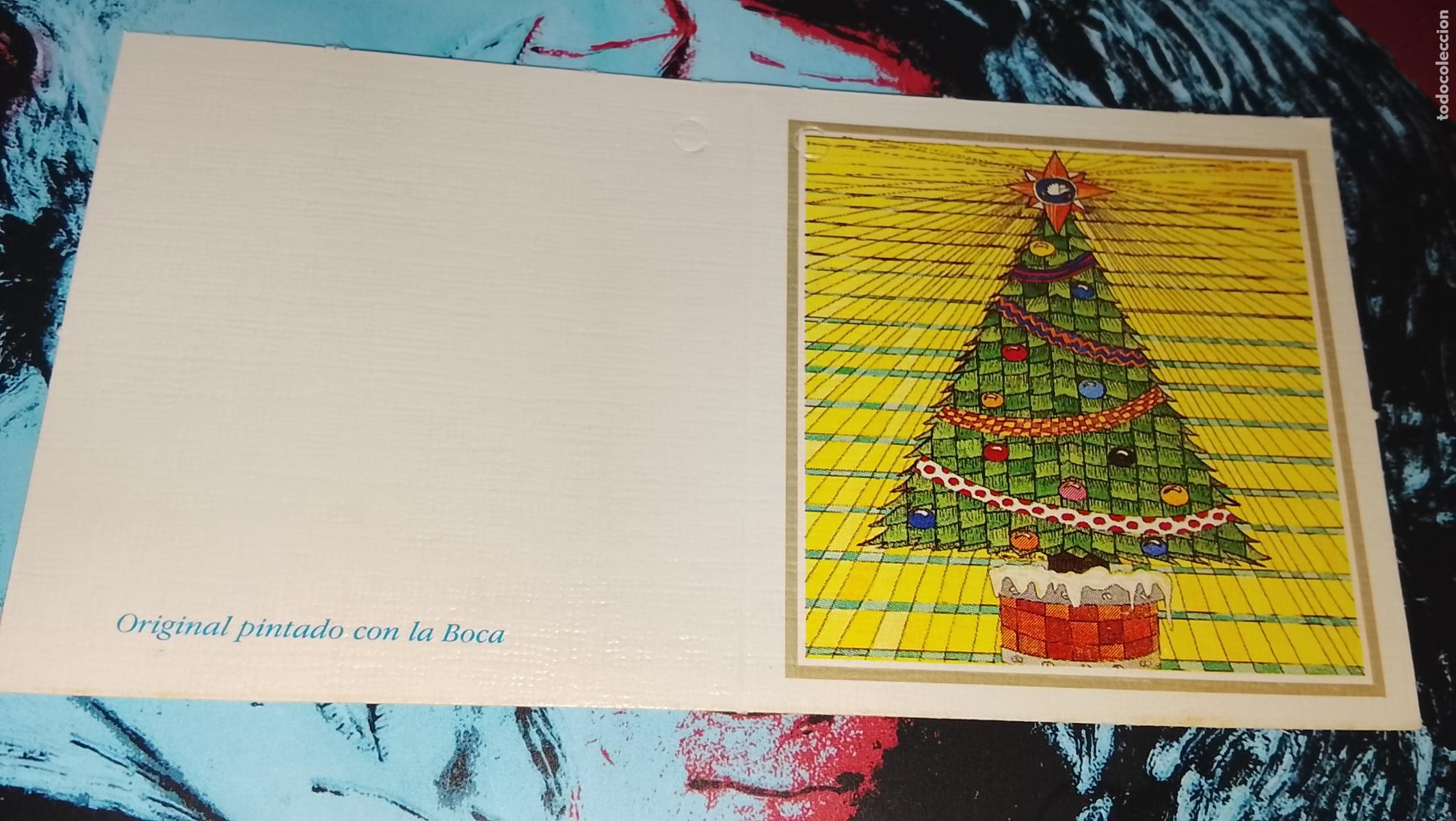 Postales: TARJETA NAVIDE&Ntilde;A DIPTICA FELICITACION DE NAVIDAD , Christmas . PLEGABLE - NO ESCRITA - ILUSTRACION