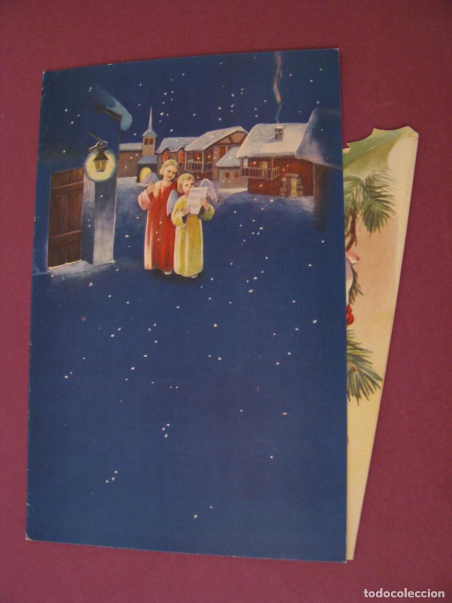 Postales: POSTAL DIPTICA, TROQUELADA DE NAVIDAD. ED. SABADELL IRIS MOD. 2. 14X11 CM. ESCRITA 1960