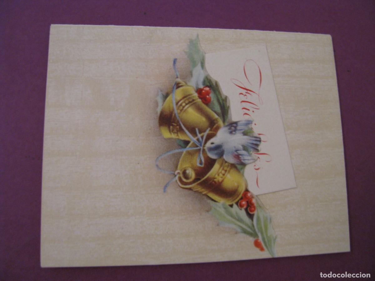 Postales: POSTAL DIPTICA, TROQUELADA DE NAVIDAD. ED. SABADELL S/TIROL MOD - 3. 9X7 CM. ESCRITA