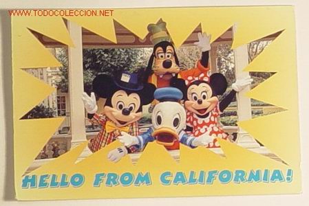 Postales: MICKEYS CALIFORNIA COLLECTION . Circulada . - Foto 1
