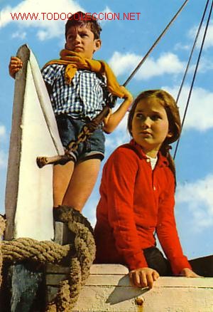 Postales: NI&Ntilde;OS EN BARCO - Foto 1