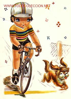 Postales: NI&Ntilde;O CICLISTA - Foto 1