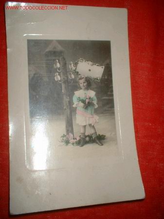 Postales: ANTIGUA POSTAL NI&Ntilde;A. A&Ntilde;O 1912. - Foto 1