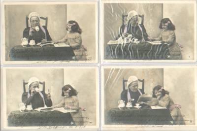 Postales: Serie de 8 Postales antiguas. (1902) - Foto 1