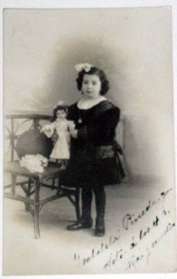 Postales: POSTAL DE NI&Ntilde;A CON MU&Ntilde;ECA DE PORCELANA - Foto 1