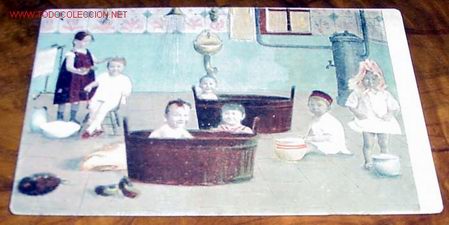 Postales: ANTIGUA POSTAL DE NI&Ntilde;OS JUGANDO - Foto 1