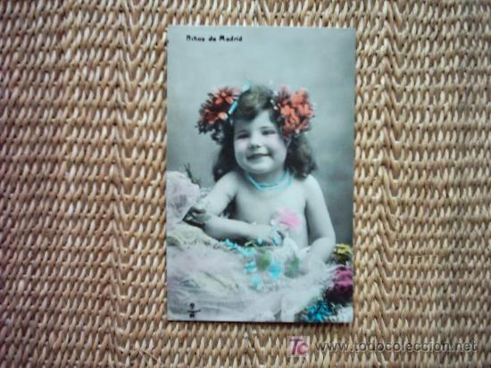 Postales: NI&Ntilde;OS DE MADRID. CIRCULADA Y FECHADA EN 1912. - Foto 1