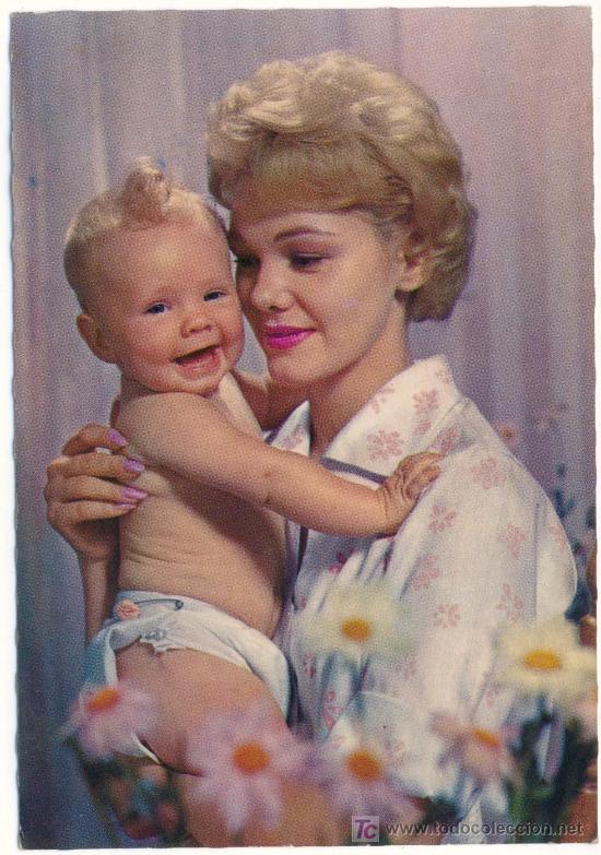 Postales: MADRE CON NI&Ntilde;O - ISV SORT. 32 - Foto 1
