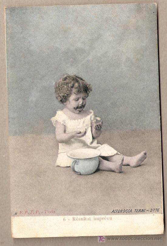 Postales: POSTAL DE NI&Ntilde;O COMIENDO - Foto 1