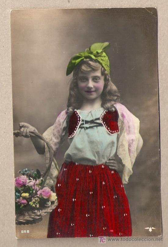 Postales: NI&Ntilde;A VESTIDA DE ZINGARA - Foto 1