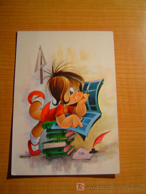 Postales: POSTAL NI&Ntilde;A ESCRITA - Foto 1