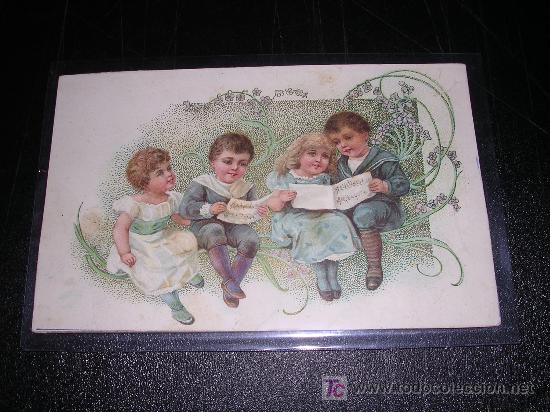 Postales: NI&Ntilde;OS CANTANDO, ANTIGUA - Foto 1