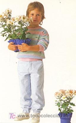 Postales: 7-2ay94. Postal ni&ntilde;o con jersey Lacoste - Foto 1