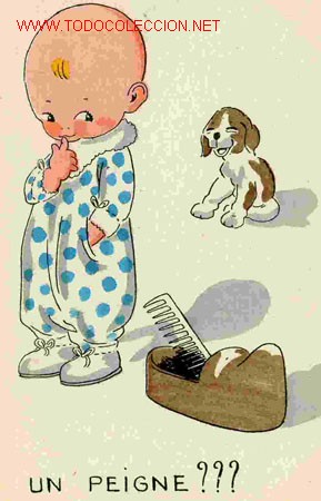 Postales: ILUSTRADA , UN PEIGNE ??? - Foto 1
