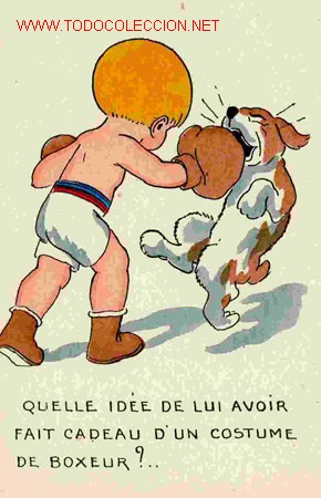 Postales: ILUSTRADA , TEMA BOXEO - Foto 1