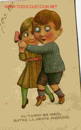 Postales: ILUSTRADA , TEMA BAILE DE TANGO - Foto 1