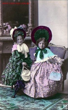 Postales: NI&Ntilde;AS MUY ELEGANTES - Foto 1