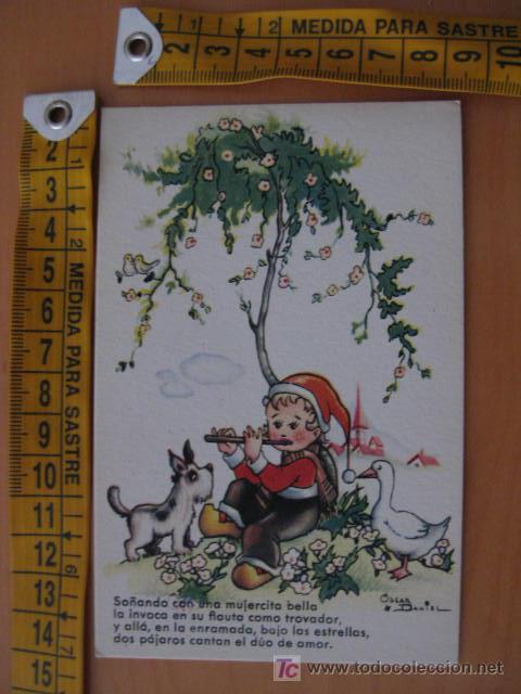 Postales: PRECIOSA POSTAL DE NI&Ntilde;O CON POEMA - Foto 1
