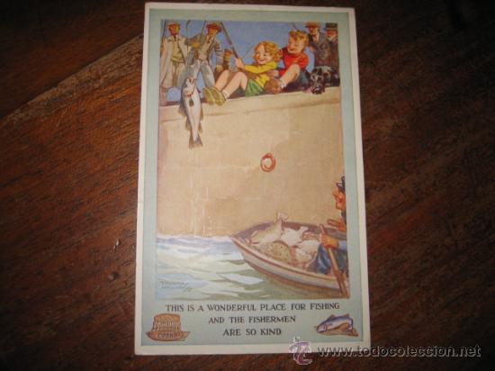 Postales: NI&Ntilde;OS PESCANDO - Foto 1