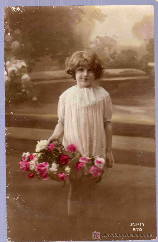 Postales: TARJETA POSTAL ANTIGUA INFANTIL. - Foto 1