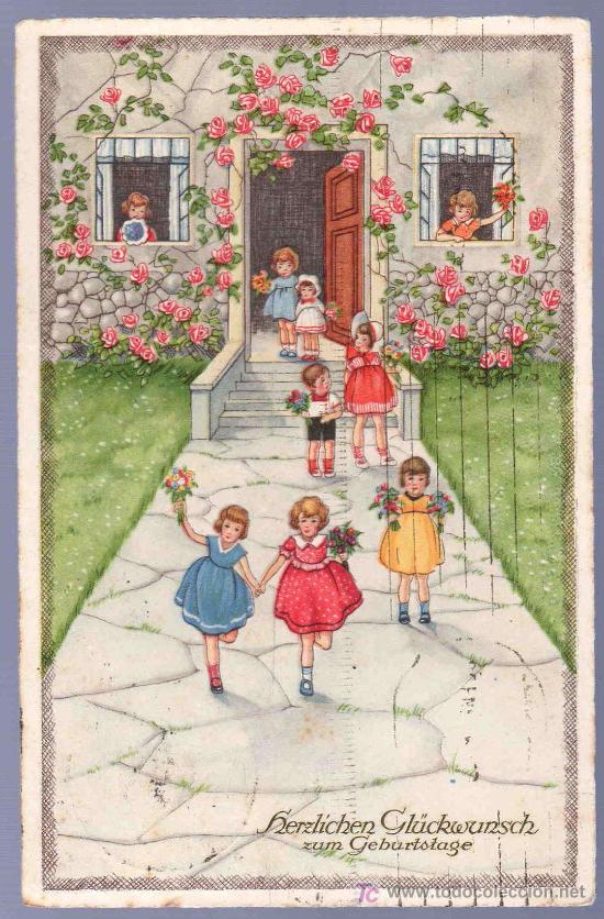 Postales: TARJETA POSTAL ANTIGUA INFANTIL. - Foto 1