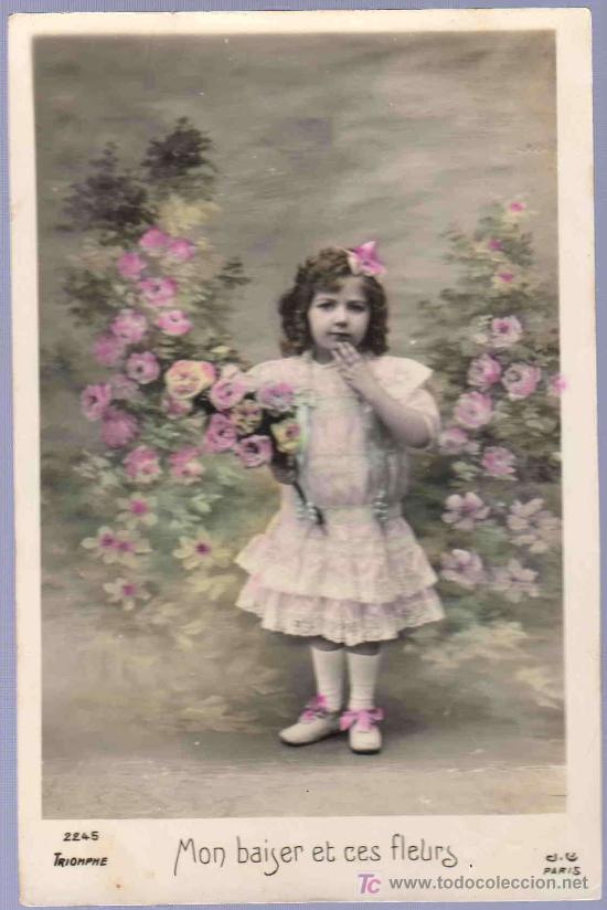 Postales: TARJETA POSTAL ANTIGUA INFANTIL. - Foto 1