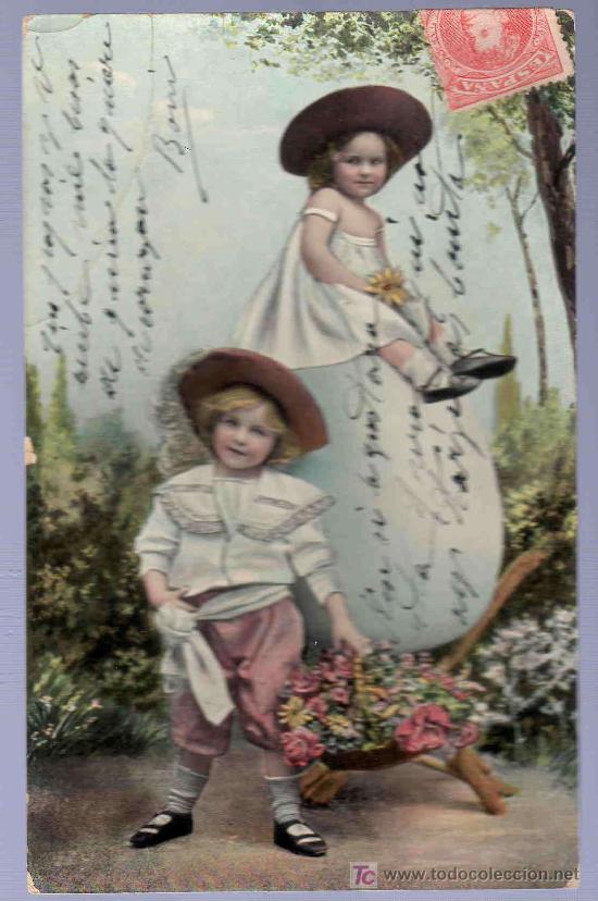 Postales: TARJETA POSTAL ANTIGUA INFANTIL. - Foto 1