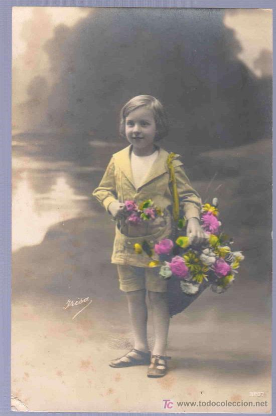 Postales: TARJETA POSTAL ANTIGUA INFANTIL. - Foto 1