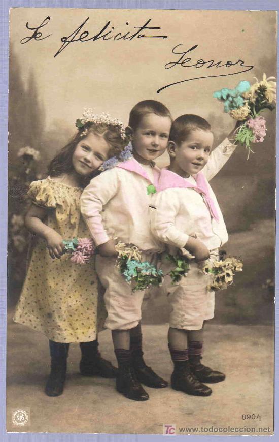 Postales: TARJETA POSTAL ANTIGUA INFANTIL. - Foto 1