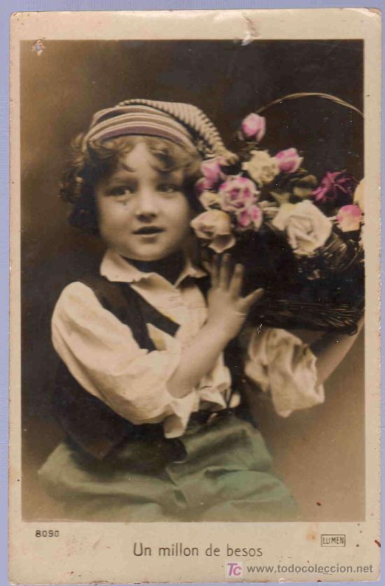 Postales: TARJETA POSTAL ANTIGUA INFANTIL. - Foto 1