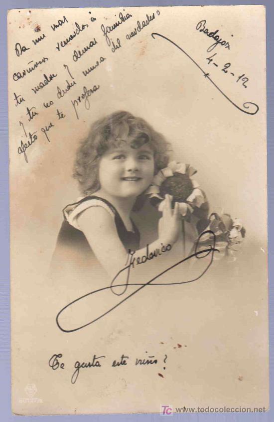 Postales: TARJETA POSTAL ANTIGUA INFANTIL. - Foto 1