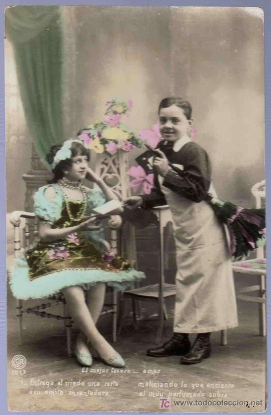 Postales: TARJETA POSTAL ANTIGUA INFANTIL. - Foto 1