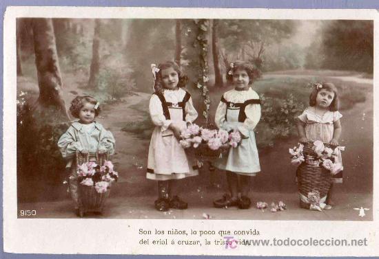Postales: TARJETA POSTAL ANTIGUA INFANTIL. - Foto 1