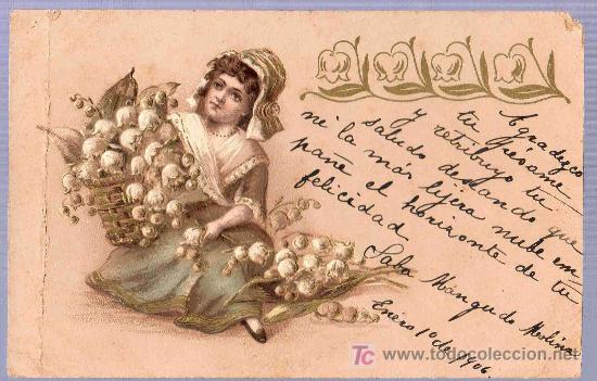 Postales: TARJETA POSTAL ANTIGUA INFANTIL. - Foto 1