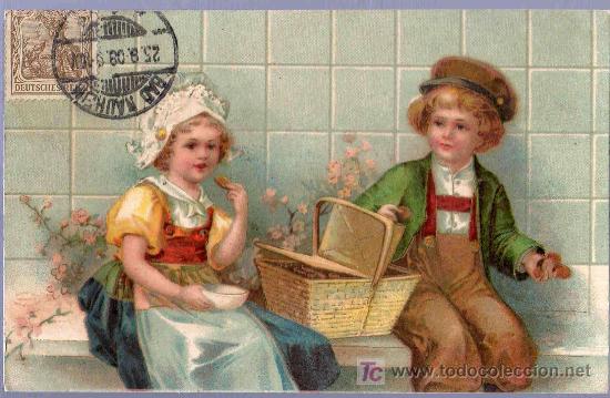 Postales: TARJETA POSTAL ANTIGUA INFANTIL. - Foto 1