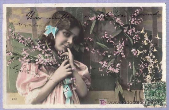 Postales: TARJETA POSTAL ANTIGUA INFANTIL. - Foto 1