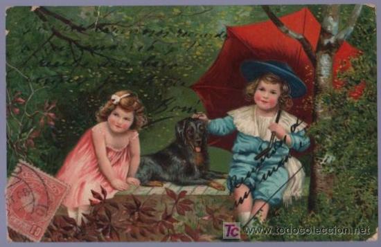 Postales: TARJETA POSTAL ANTIGUA INFANTIL. - Foto 1