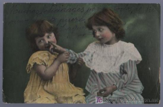 Postales: TARJETA POSTAL ANTIGUA DE NI&Ntilde;OS - Foto 1