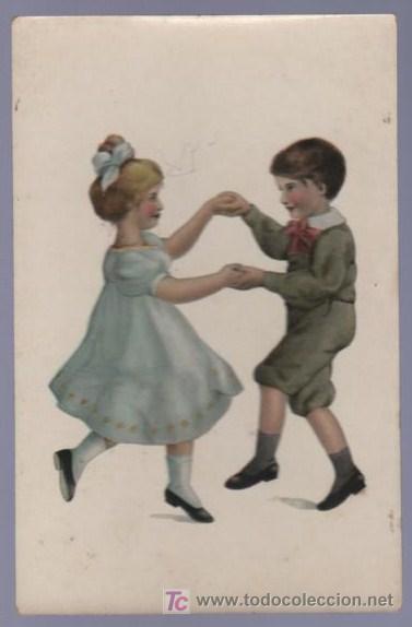Postkarten: TARJETA POSTAL ANTIGUA DE NI&Ntilde;OS.