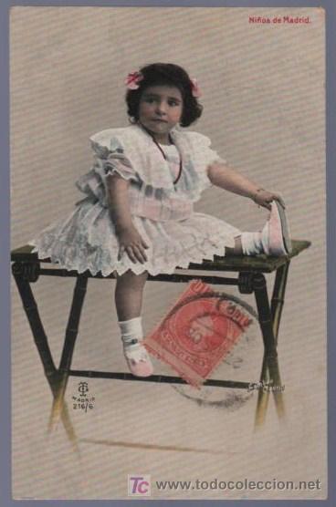 Postales: TARJETA POSTAL ANTIGUA DE NI&Ntilde;OS. - Foto 1